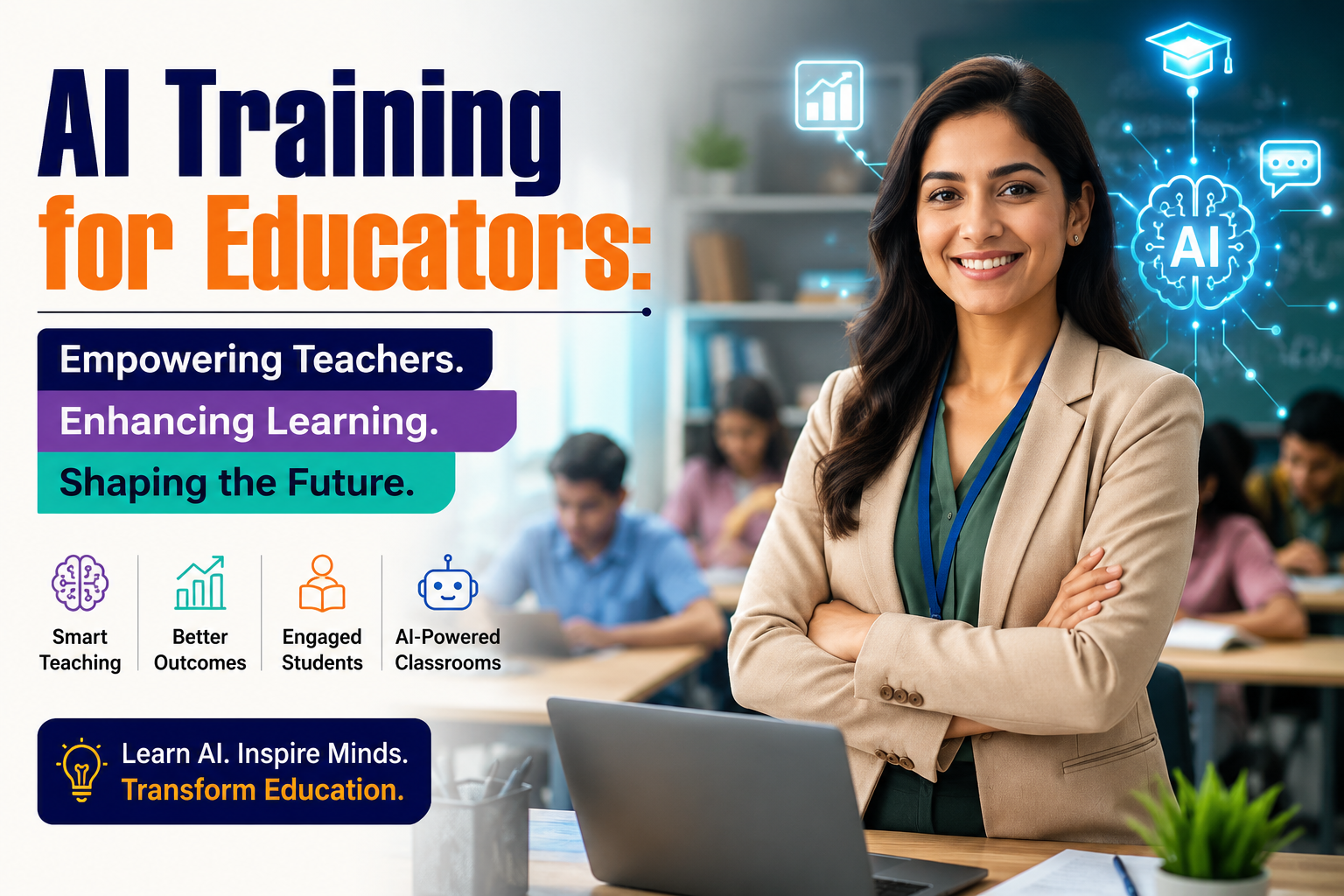 AI Training for Educators: Empowering Teachers with Future-Ready Skills for Digital Classrooms